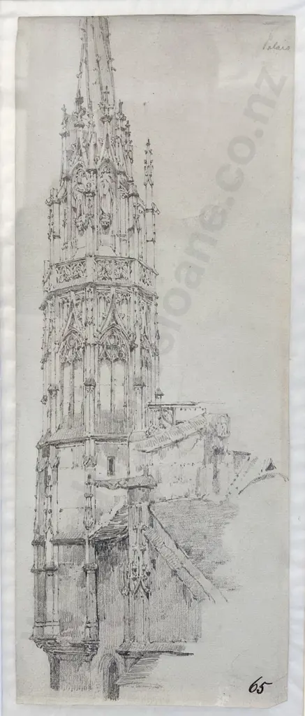 Richard Parkes Bonington (British 1801-1828) - Palais de Justice Roven Image 1++