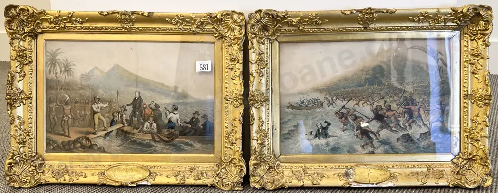 George Baxter (British 1804–1867) Pair NZ Prints Image 1++