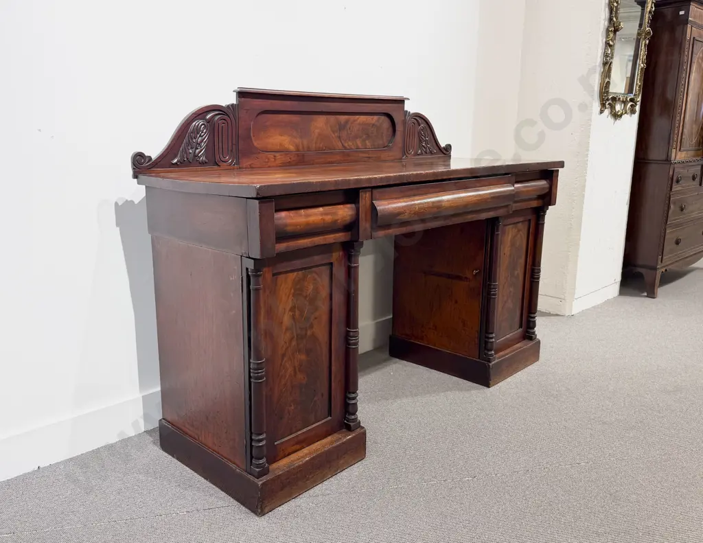 WMIV Mahogany Pedestal Sideboard Image 1++