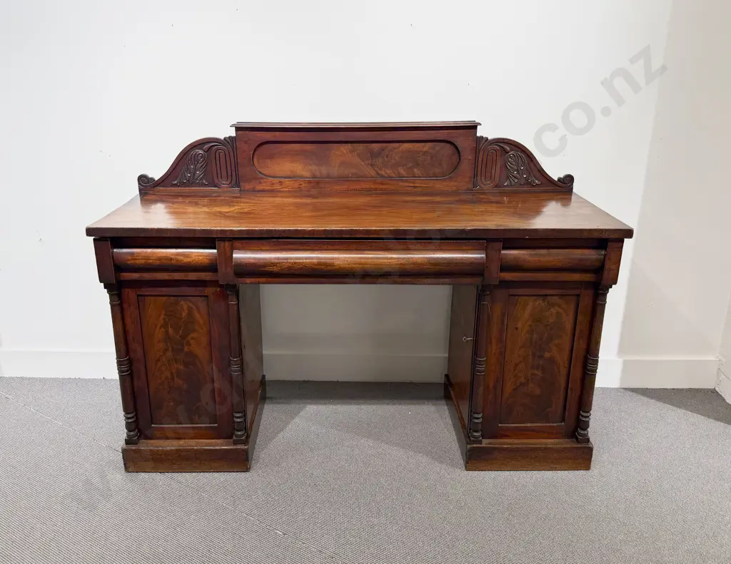 WMIV Mahogany Pedestal Sideboard Image 1++