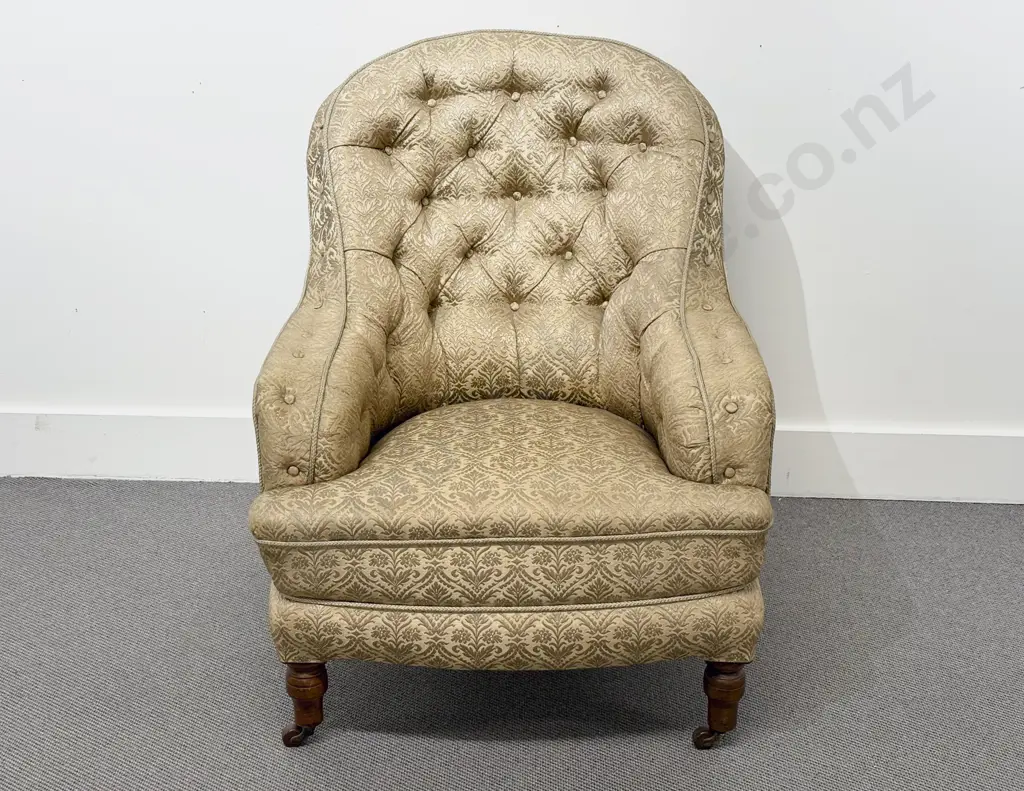 Victorian Button Back Tub Armchair Image 1++