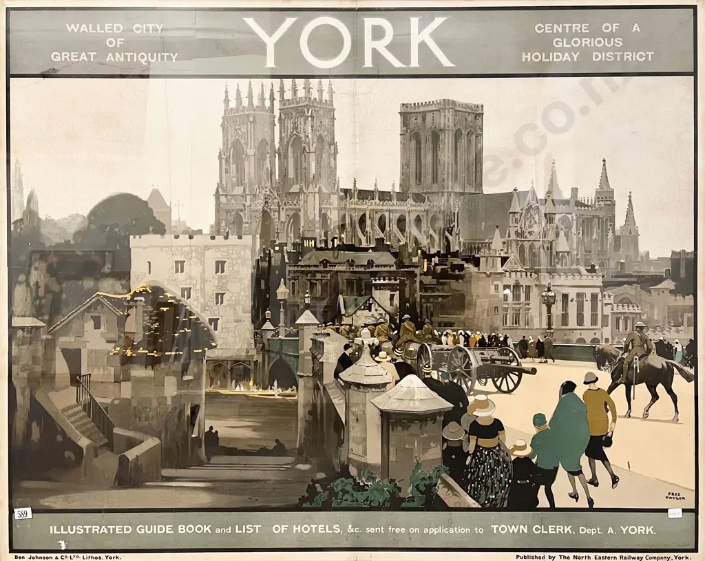 Fred Taylor (British 1875-1963) York A North-Eastern Railway Co. Poster Image 1++