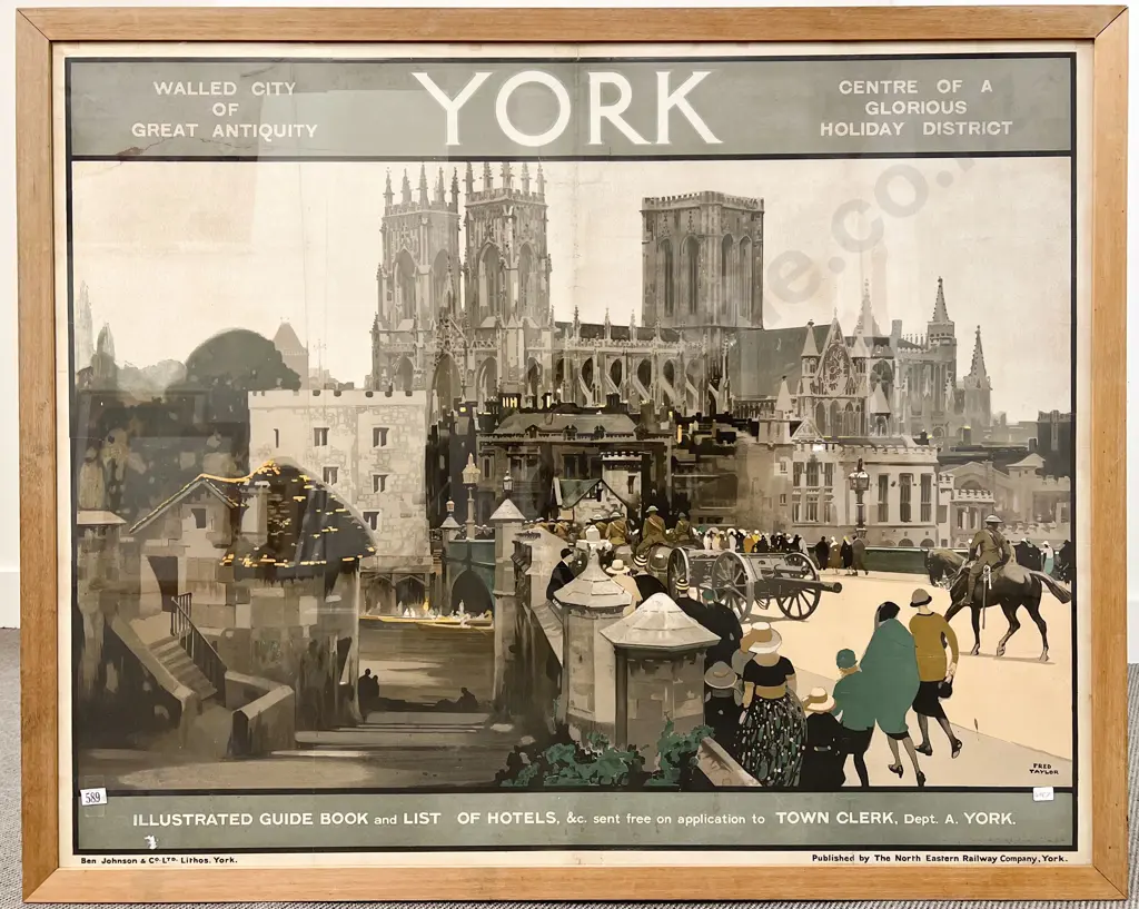 Fred Taylor (British 1875-1963) York A North-Eastern Railway Co. Poster Image 1++