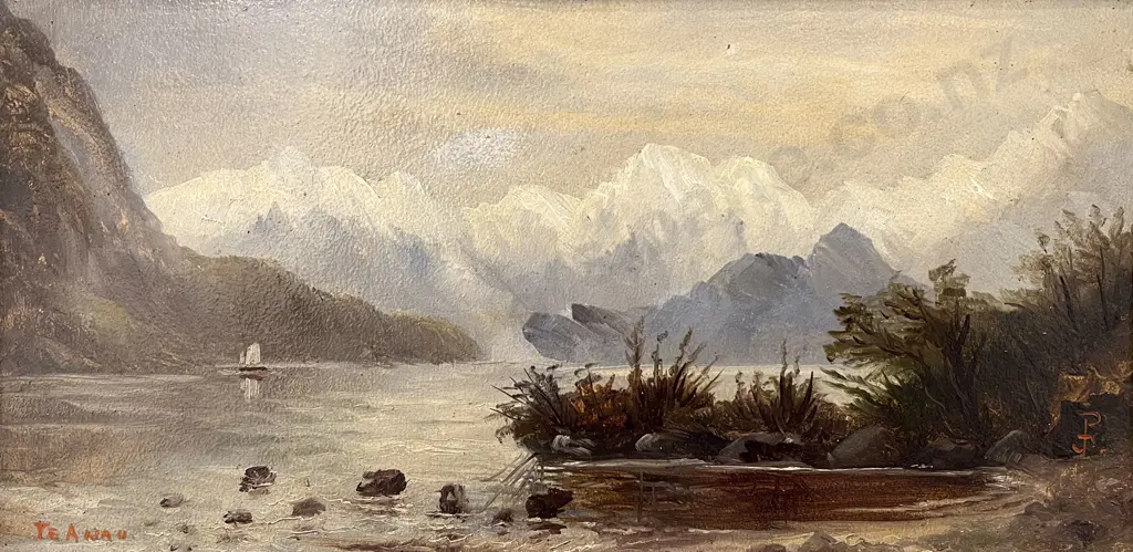 John Douglas Perrett (1859-1937) - Lake Te Anau Image 1++