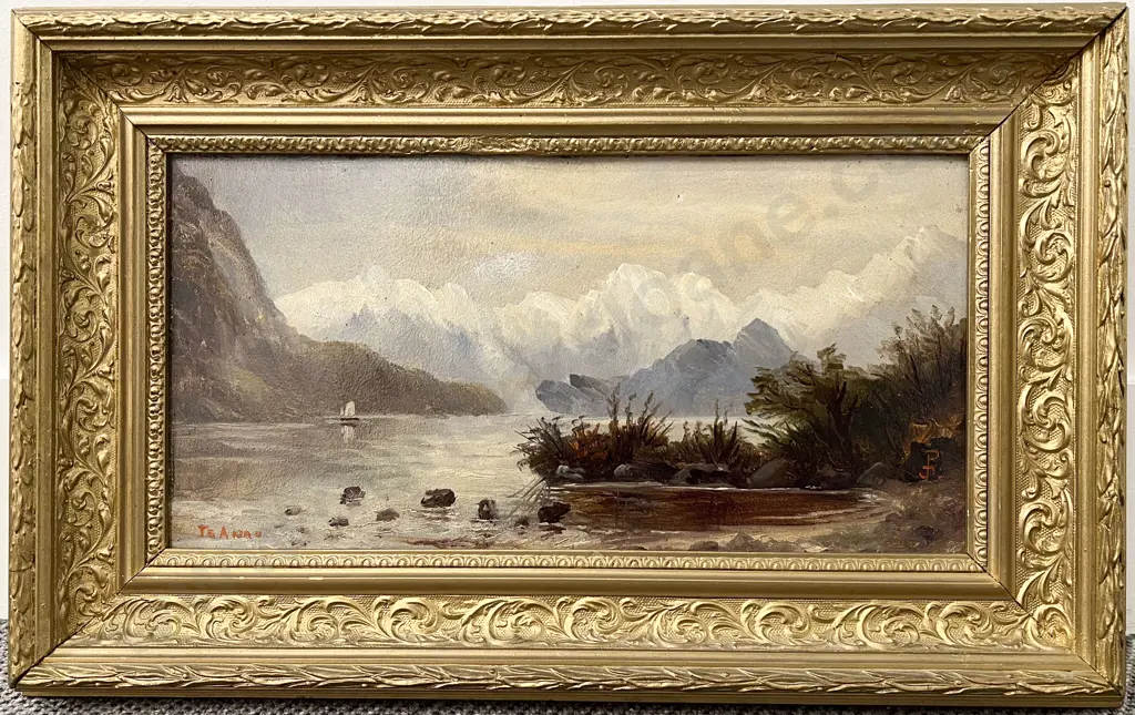 John Douglas Perrett (1859-1937) - Lake Te Anau Image 1++