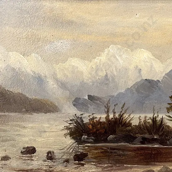 John Douglas Perrett (1859-1937) - Lake Te Anau