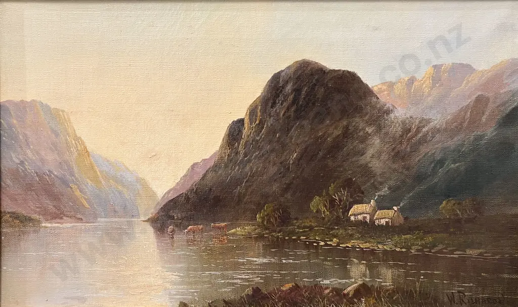 C19th School - A Scottish School Highland Loch Image 1++
