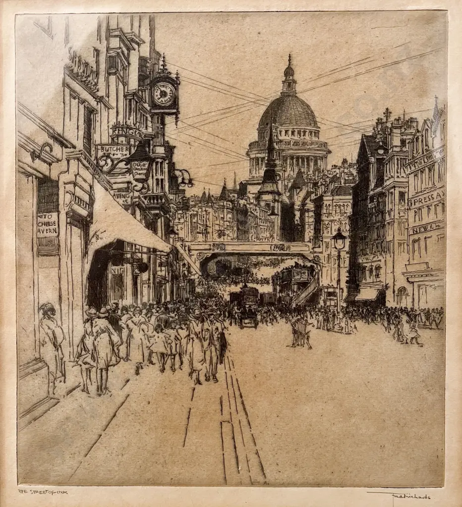 Fred Richards (1878-1932) - The Street of Ink Image 1++