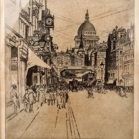 Fred Richards (1878-1932) - The Street of Ink