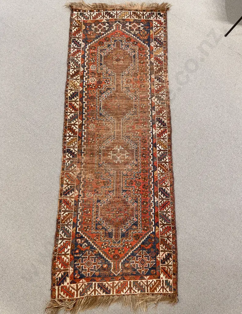 Antique Worn Persian Rug Image 1++