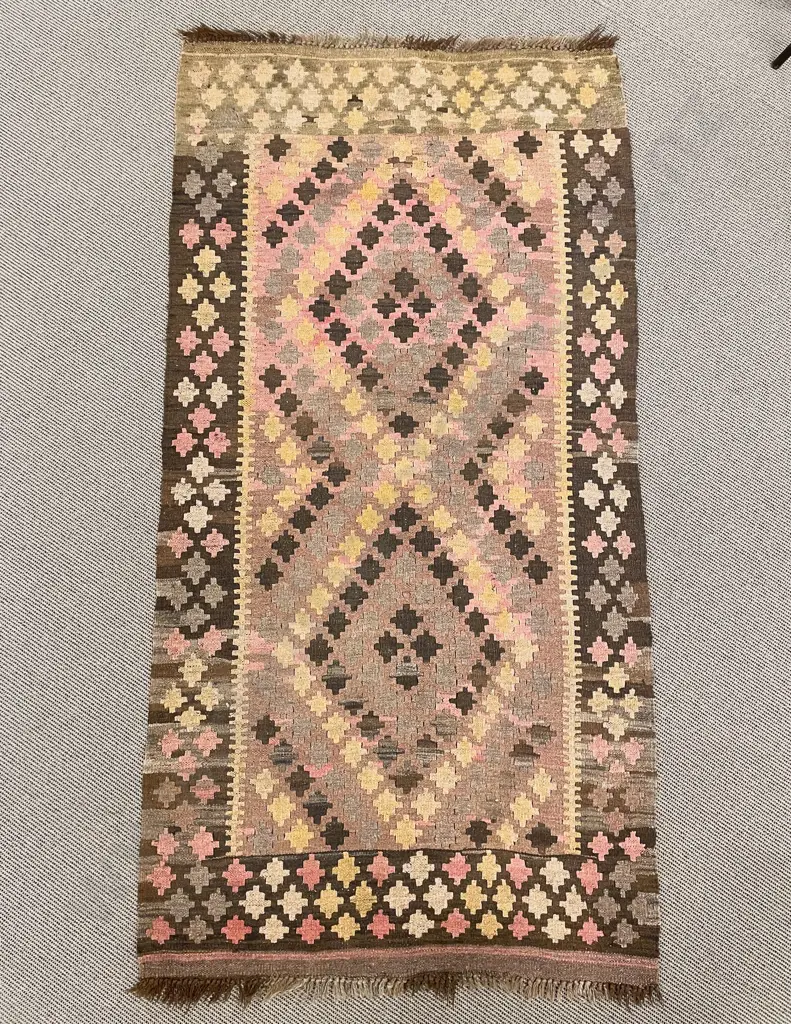 Antique Faded Kilim Rug Image 1++