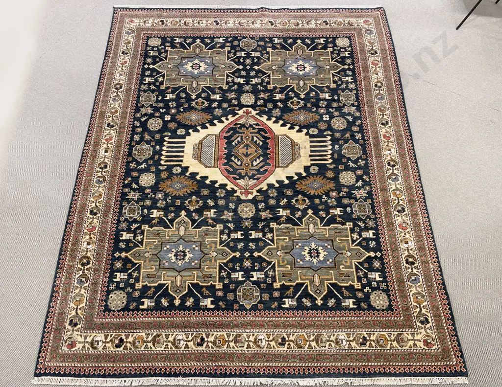 Semi-Antique Turkish Floor Rug Image 1++