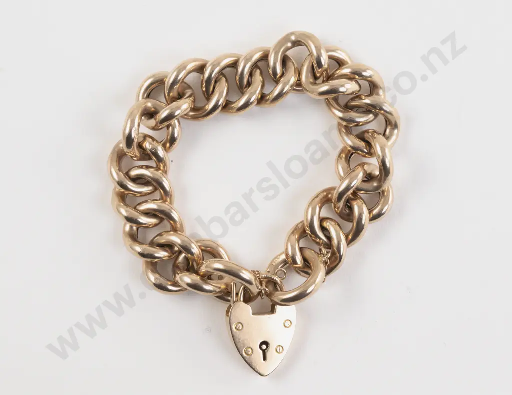 9ct Curb Link Bracelet Image 1++