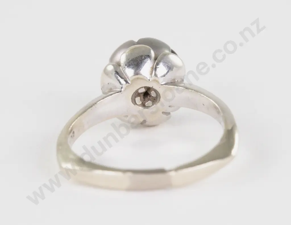 Galatea 14ct White Gold Tahitian Pearl Diamond and Turquoise Ring Image 1++