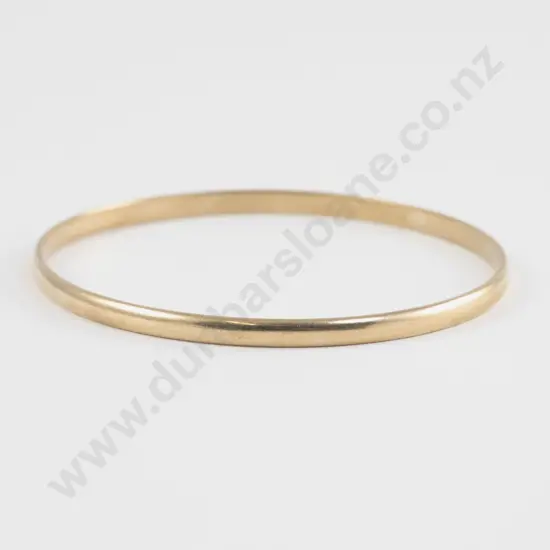 9ct Plain Bangle
