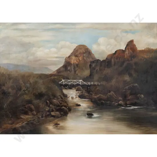 Charles Blomfield - Untitled Landscape with Bridge