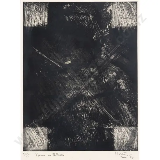 Ralph Hotere - Poem in Black