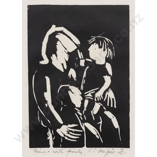 Trevor Moffitt - Miner with Family