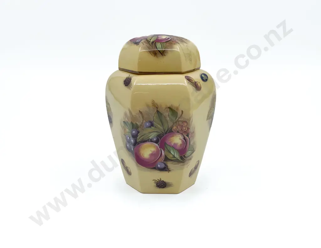 Aynsley Orchard Gold Hexagonal Ginger Jar Image 1++