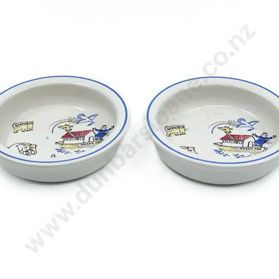 Pair of Crown Lynn "Two by Two" Noah's Arc Cereal Bowl