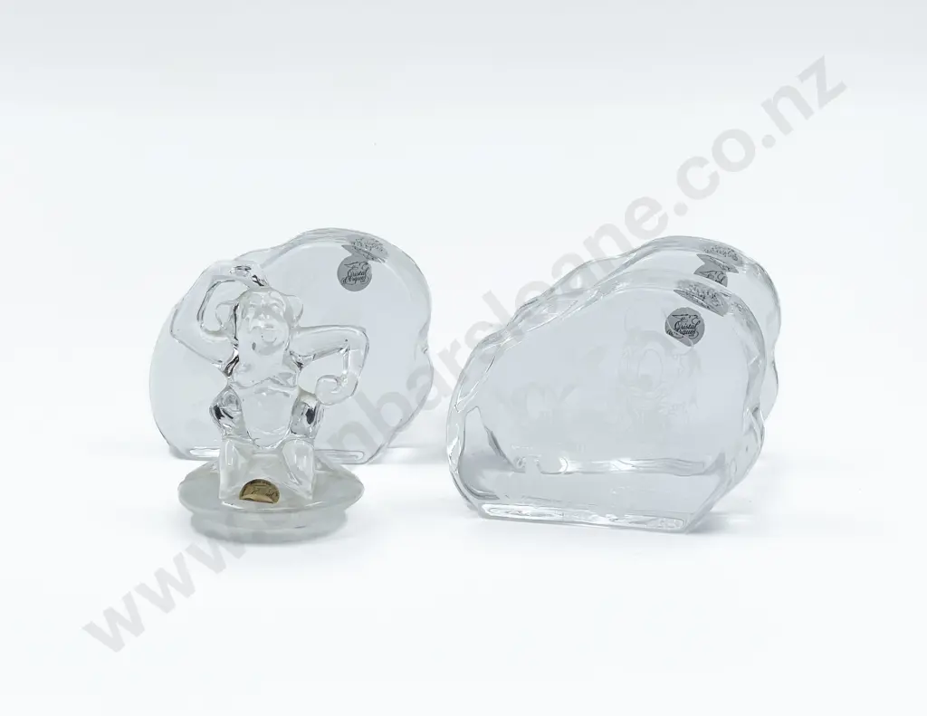 Three Crystal Disney Paperweights and other Image 1++