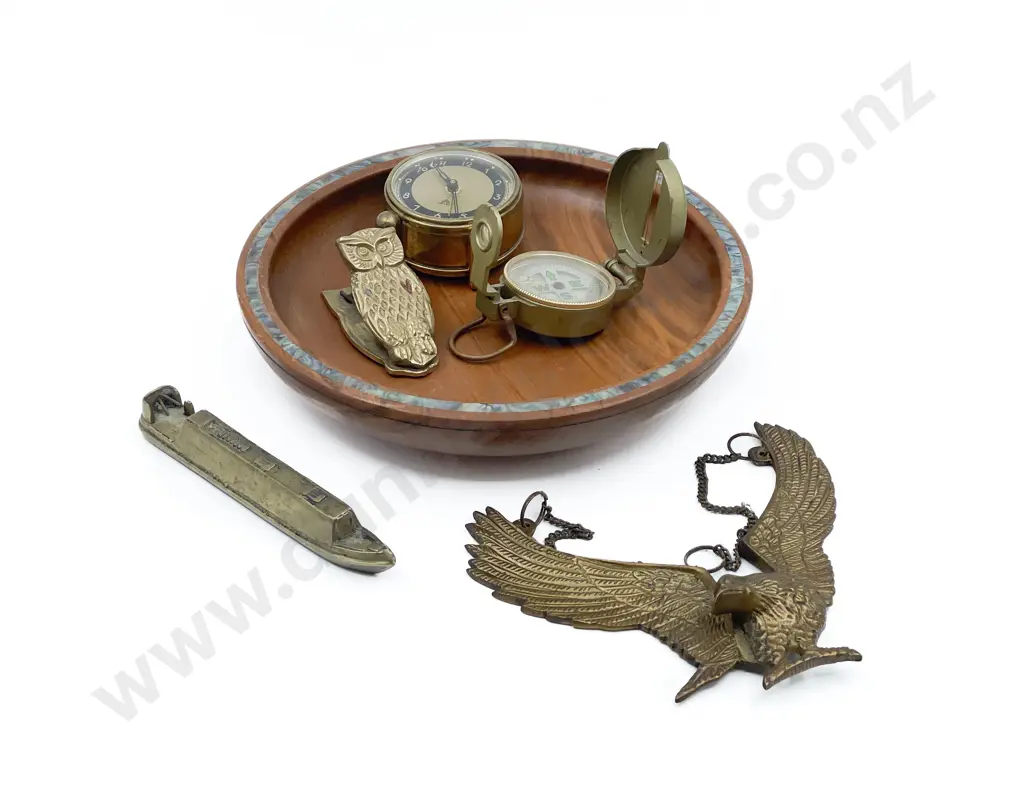 Qty of Assorted Brassware including Owl Clip and Assorted Image 1++