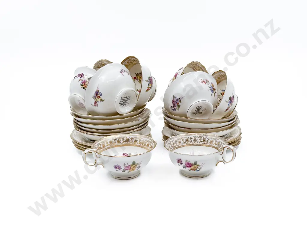 Hammersley Fancy China Cups and Saucers Image 1++