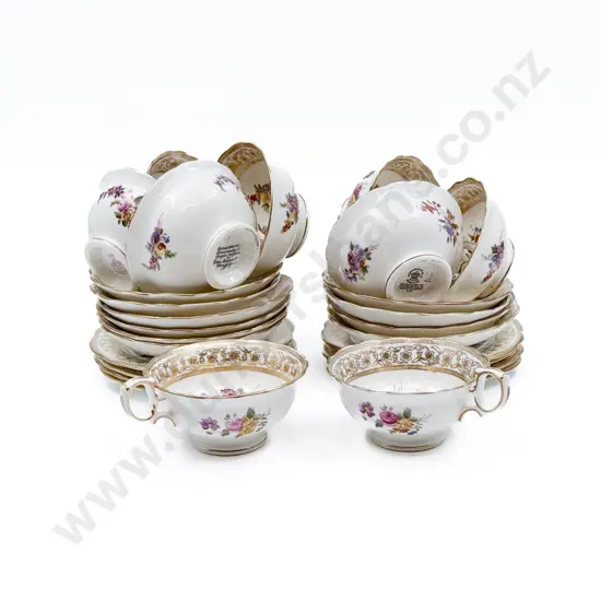Hammersley Fancy China Cups and Saucers