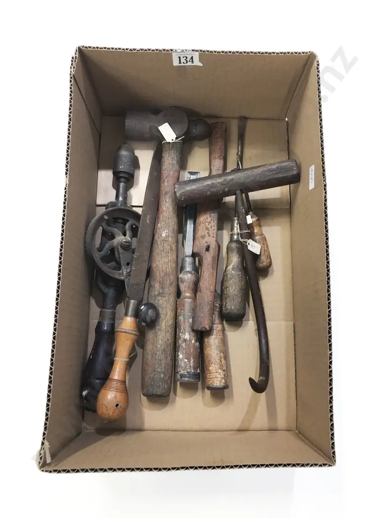 Box of Assorted Vintage Tools Image 1++