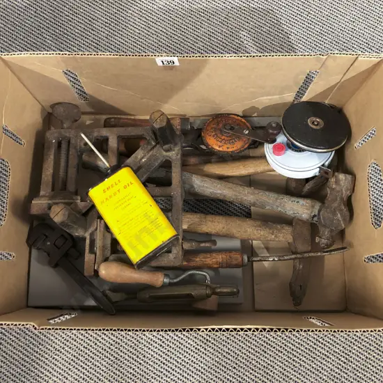 Box Qty of Assorted Vintage Tools
