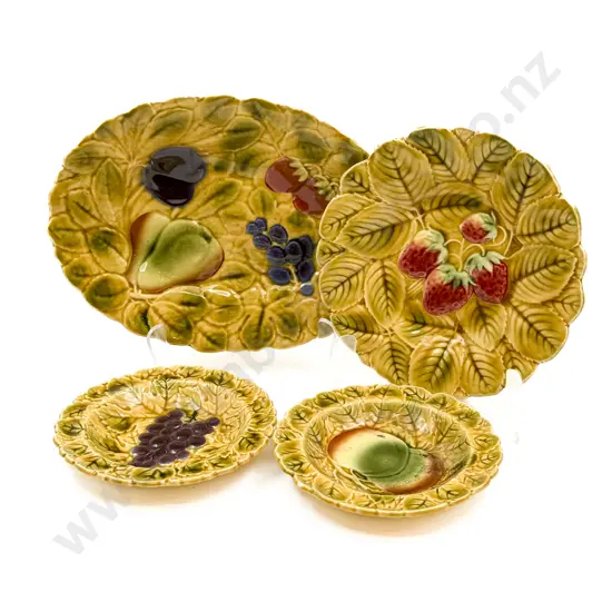 Four Pieces of Sarreguemines Pottery