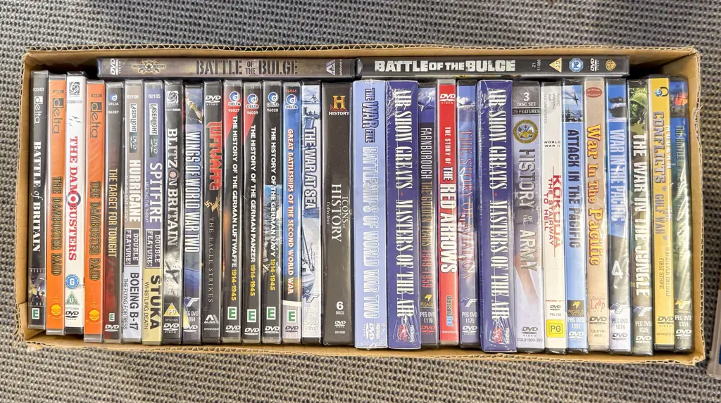 Box of Assorted DVDs Image 1++