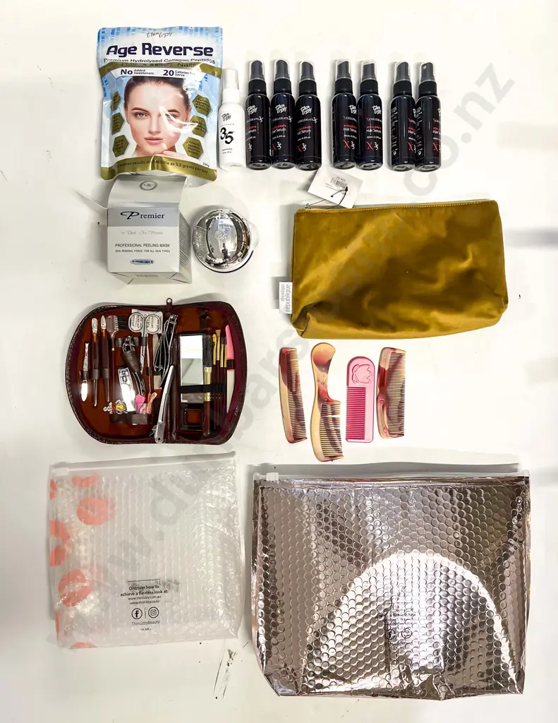 Qty of Assorted As New Self Care Products and Make-up Bags etc Image 1++