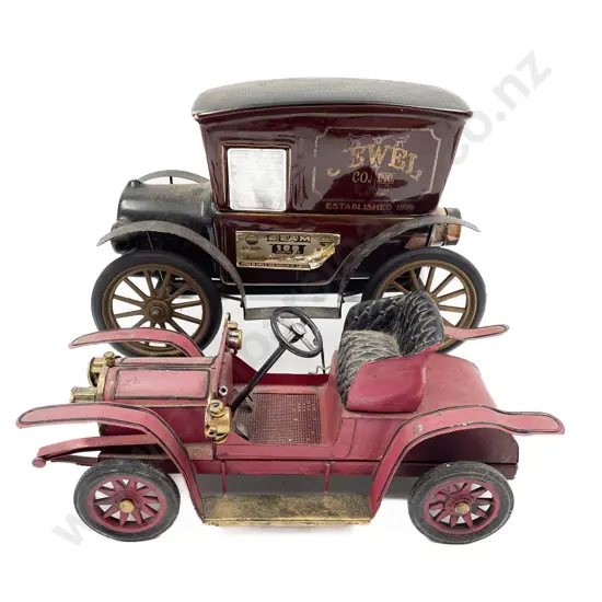Jim Beam Novelty Automobile Form Decanter (empty) and Other Model Vehicle