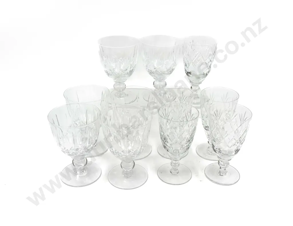 Qty of Assorted Crystal Stemmed Ware Image 1++