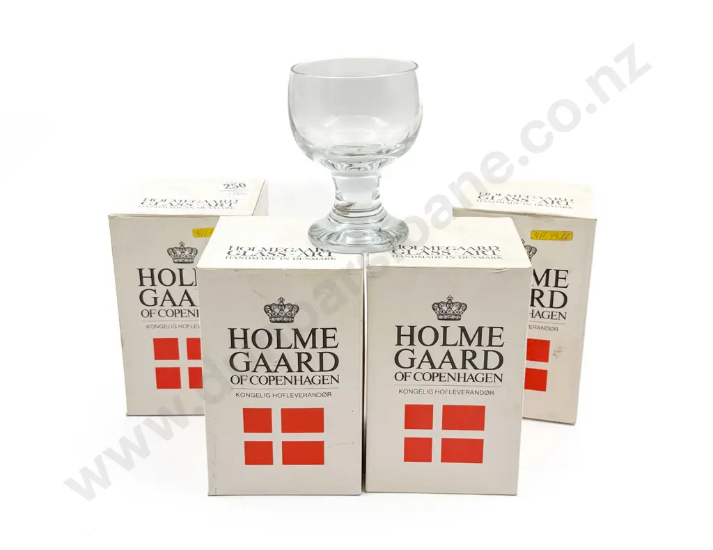 Four Boxed Holmegaard Glasses Image 1++