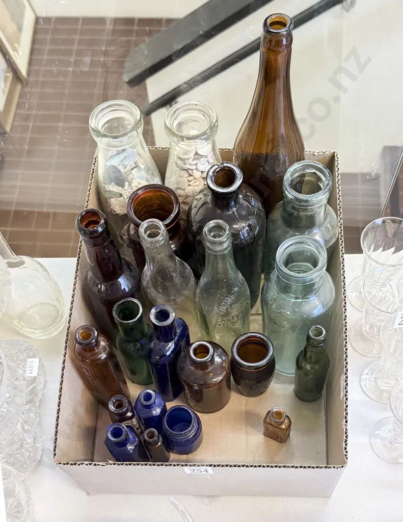 Qty of Assorted Vintage Glass Bottles Image 1++