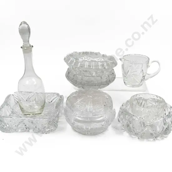Qty of Assorted Crystal and Glassware