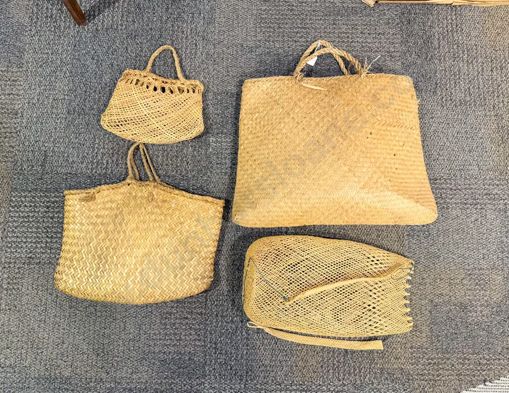 Qty of Assorted Woven Bags etc Image 1++