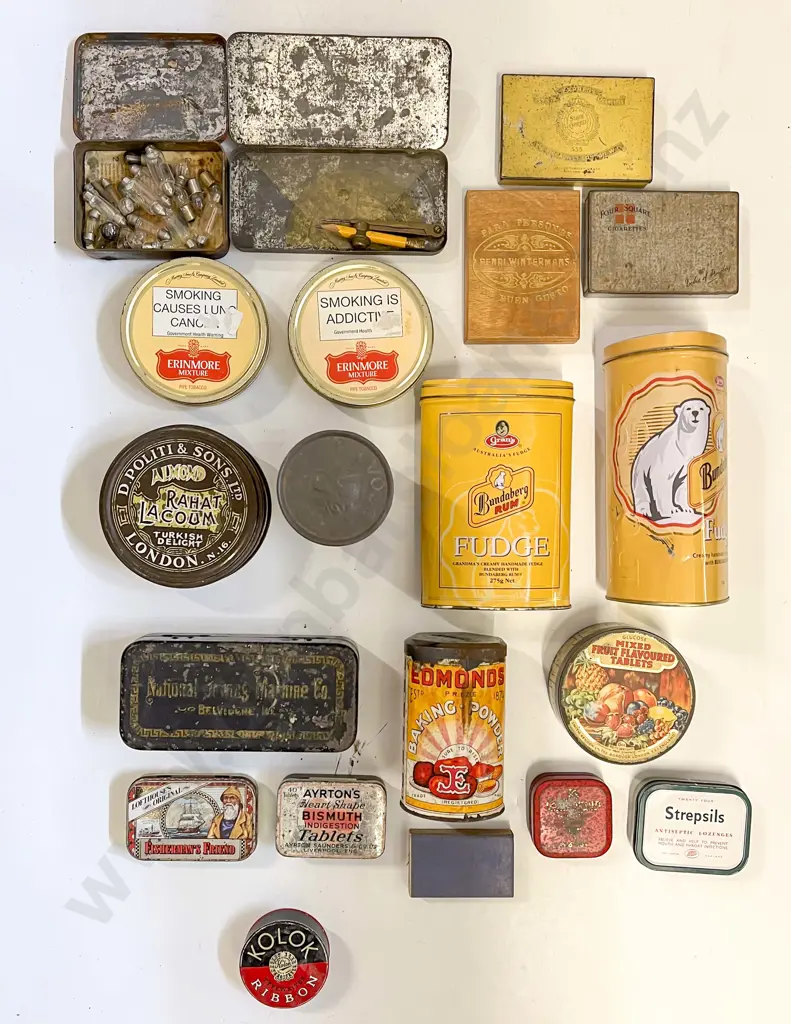 Qty of Assorted Vintage Tins Image 1++
