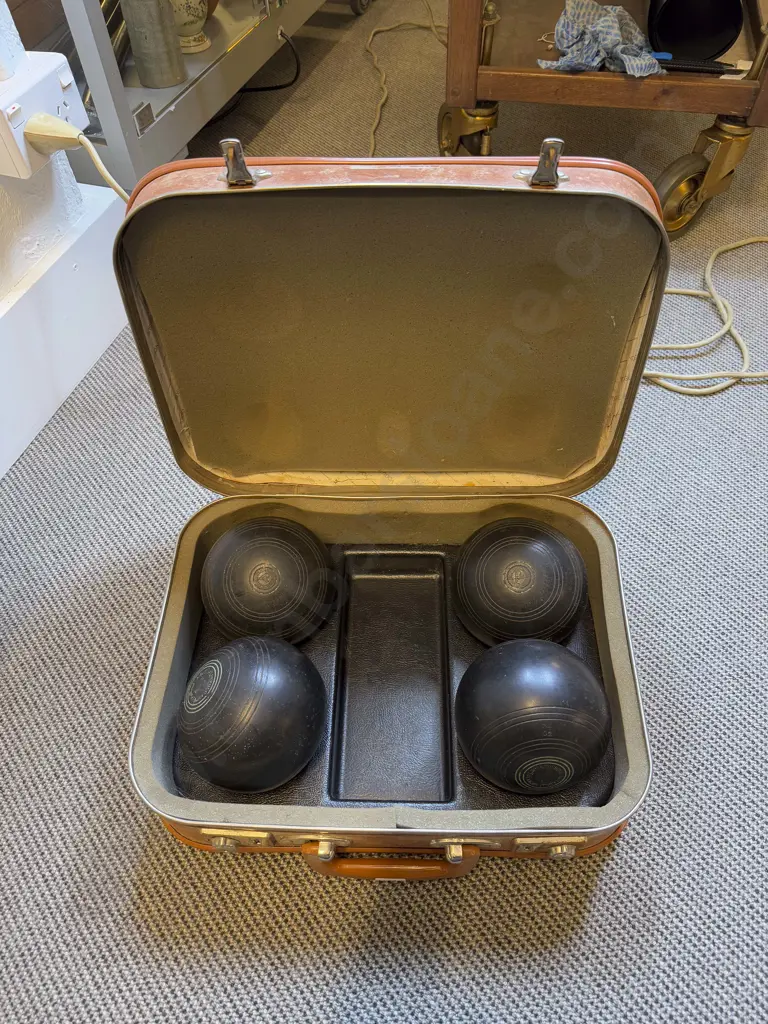 Cased Lawn Bowls Image 1++
