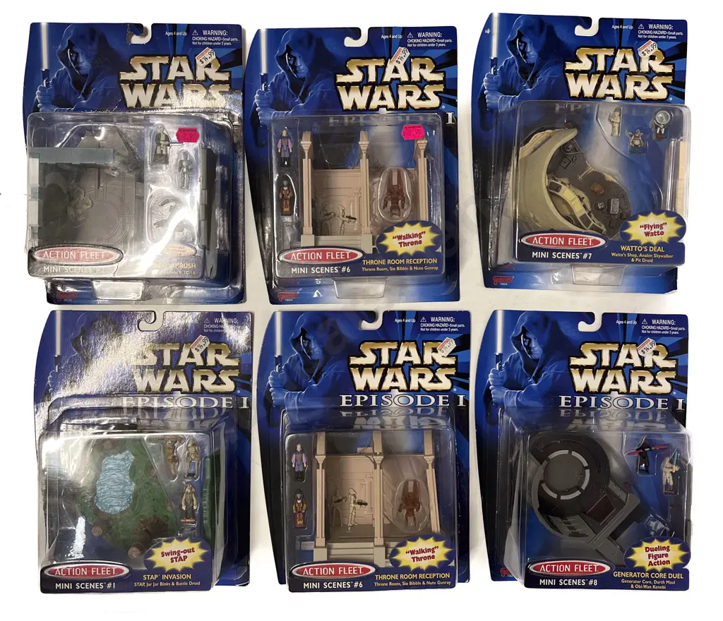 Star Wars - Episode I Action Fleet Mini Scenes x 6 Image 1++