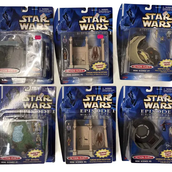 Star Wars - Episode I Action Fleet Mini Scenes x 6