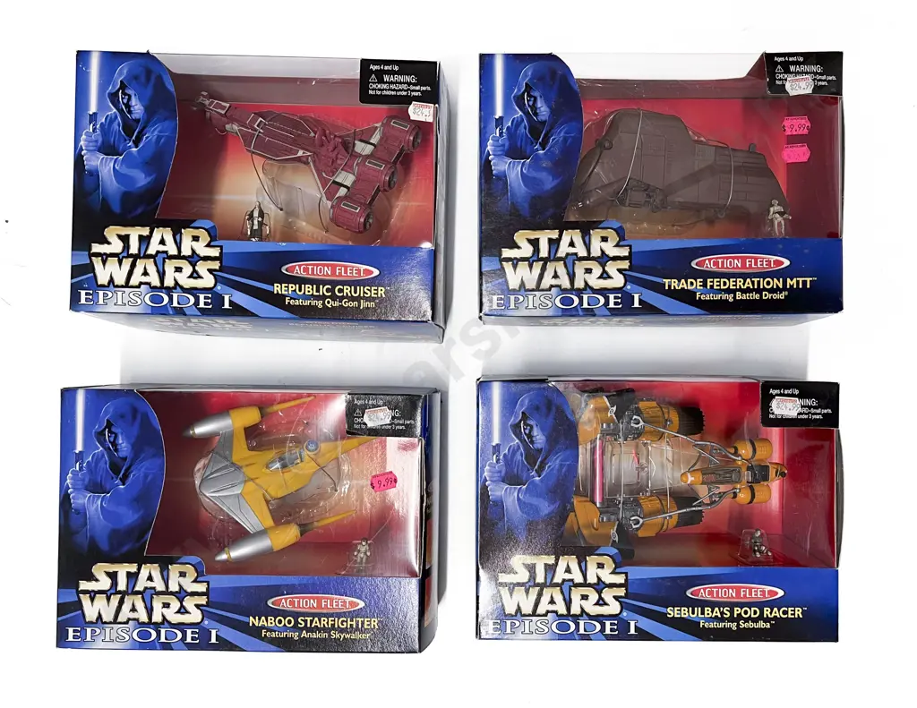 Star Wars - Episode I Action Fleet Spacecrafts x 4 Image 1++