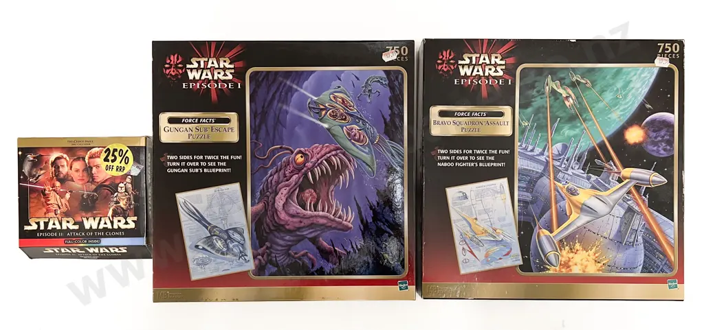 Start Wars Episode I Two Jigsaw Puzzles and Calendar 2003 Image 1++
