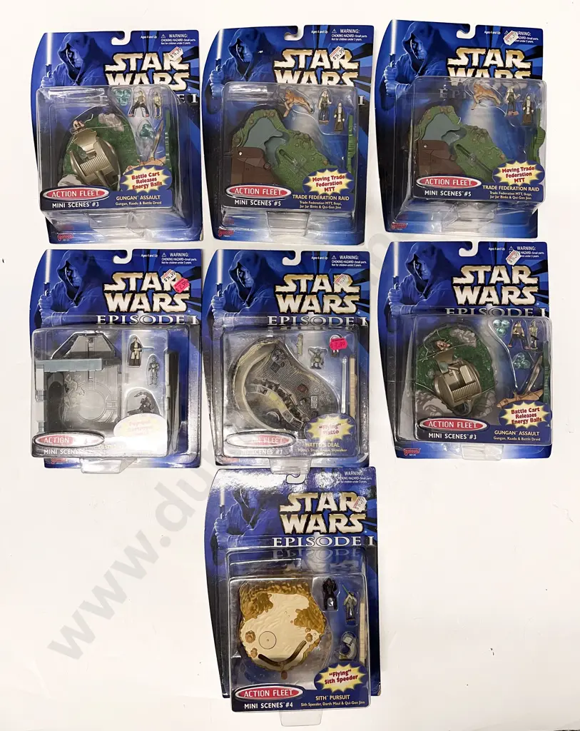 Star Wars Episode I Mini Scenes x 7 Image 1++