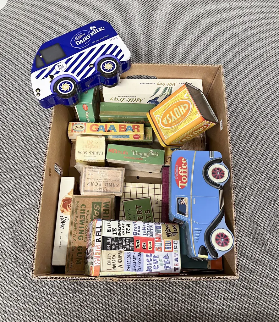 Assorted Tins and Vintage Card Boxes Image 1++