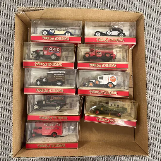 Models of Yesteryear Nine Pictorial Background Boxed Models