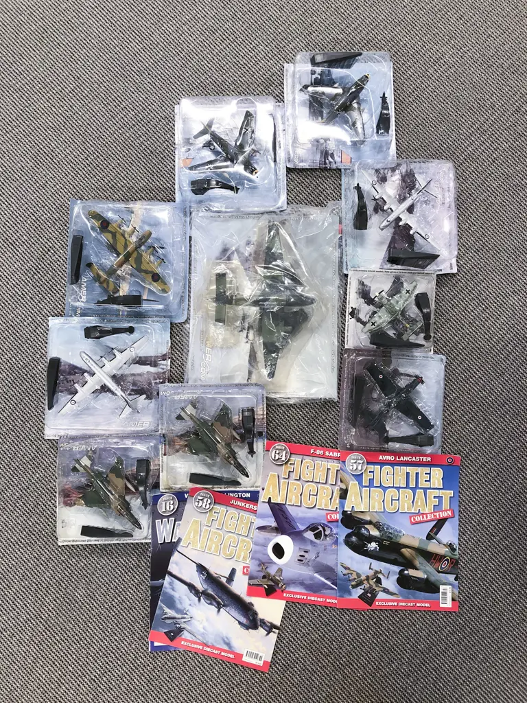 Fighter Aircraft Boxed Models x 10 Image 1++