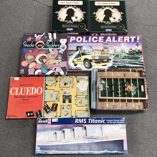 Assorted Table Top Games and Kit Model
